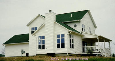 Photo_04: Typical residential enclosure with interior air barrier